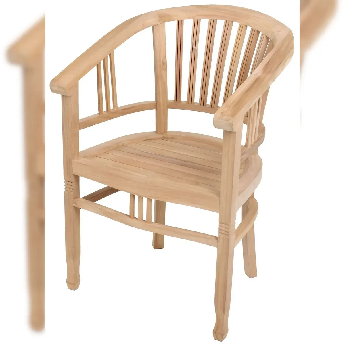 Armsessel RINCA: Zeitloser Teakholz-Komfort für Ihren Outdoorbereich