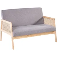 2-Sitzer Sofa mit Armlehne, ca. 115 x 76,5 x 76,5 cm - Grau