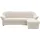 DOMO collection Ecksofa DOMO COLLECTION "FLORES Schlafsofa, 233x142x86 cm, L-Form", beige (creme), B:233cm H:86cm T:142cm, 100% Polyester, Sofas, Ecksofa, whlw. mit Bettfunktion, whlw. mit Federkern