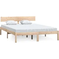 VidaXL Massivholzbett ohne Matratze 160x200 cm