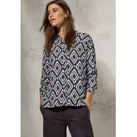Cecil Bedruckte Longbluse - Grau