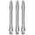 BULL'S Simplex Aluminium Shaft - extra short Silber