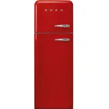 FAB30LRD6 Retro Kühlschrank mit Eisfach - Farbe Rot Linksanschlag