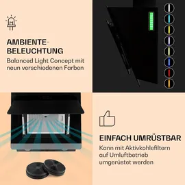 Klarstein Aurora Eco 60 Kopffreihaube 60 cm schwarz