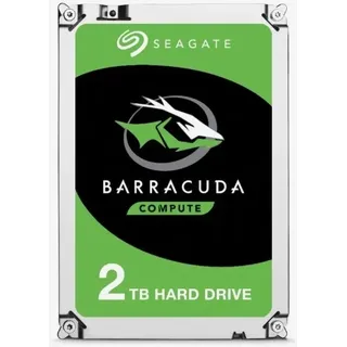 Seagate BarraCuda interne Festplatte 2TB HDD intern Retail SATA 6 Gbps 3,5 Zoll
