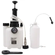 CCLIFE ISINEVER 3L Bremsenentlüftungsgerät Auto Bremsenentlüfter Set Bremsflüssigkeitswechselgerät mit 1 Liter Absaugbehälter E20 Adapter