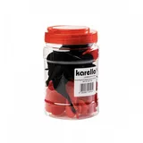 KARELLA Ersatzflights inkl. Schaft PVC, 50er-Box - schwarz