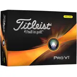 Titleist Pro V1 Golfbälle, Gelb, EIN Dutzend