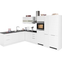 Kochstation Küche »KS-Luhe«, Stellbreite 240x330 cm, wahlweise mit oder ohne E-Geräten, MDF-Fronten, weiß
