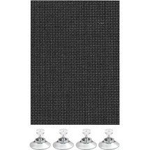 GARDINIA Flexibler Sonnenschutz 200 x 100 cm transparent/schwarz