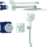 Grohe Duschsystem Grohtherm SmartControl UP, m Rainsho. SmartActive 310 Cube, ch