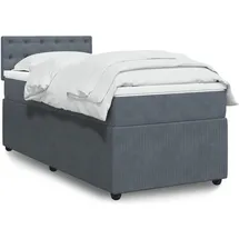 vidaXL Boxspringbett 90 x 190 cm Blau