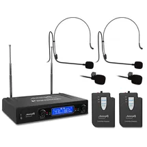 Audibax Missouri 2500 Microfono inalambrico Profesional Doble Lavalier/Madona Frec. A