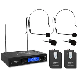 Audibax Missouri 2500 Microfono inalambrico Profesional Doble Lavalier/Madona Frec. A