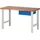 tecwerk Werkbank Ser.BK 650 B1500xT700xH790-1140mm Buche massiv grau/blau 1 Schubl.TW