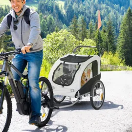 PawHut Jogger weiß/schwarz