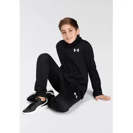 Under Armour Knit Track Suit, Black / White - 14-16 Jahre