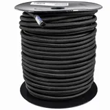 WERKA PRO Schwarzes elastisches Spannseil Verschiedene Längen 10 mm x 40 Meter auf Rolle