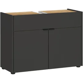 Germania Waschbeckenunterschrank 2 Türen 80 x 60 cm Grau