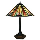 5LL-6170 Tiffany-Lampe Tischlampe Tischleuchte Leuchte Stehlampe Ø 41*54 cm E27/