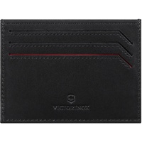 Victorinox Altius Alox Slim Card Case, Lederkartenetui mit RFID-Schutz, Damen/Herren, mit Karten- und Seitenfächern, Schwarz