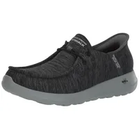 Skechers Damen Gowalk Max Slip-Ins Athletic Slip On Casual Walking Schuhe | Luftgekühlter Memory Foam Sneaker, Dunkelgrau/Schwarz, 40 EU