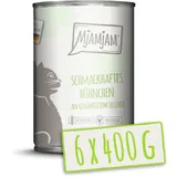 MjAMjAM 400 Gramm Katzennassfutter 6 x 400 Gramm schmackhaftes Hühnchen mit Sellerie