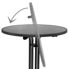 Beautissu Stehtisch Sylt Grau, 80cm -