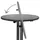 Beautissu Stehtisch Sylt Grau, 80cm -