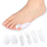 Corrector Juanete Sastre, Zehenspreizer Kleiner Zeh, Zehenstrecker Silikon, Pinky Toe Separatoren, Hallux Valgus Zehenspreizer Silikon Kleiner Zehenschutz für überlappende Zehen Zehenspreizer Kle