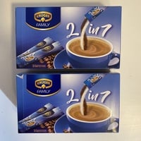 2x Krüger family 2in 1 Kaffeesticks Getränkepulver lösl  Bohnenkaffee 42,68€/kg
