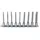 KS Tools 3/8 Bit-Stecknuss-Satz, lang, 9-tlg., TB20-TB60 mit Stirnlochbohrung