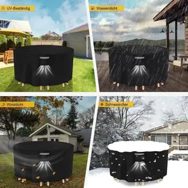 Dokon Abdeckung Gartenmöbel Ø190 x 80 cm Oxford