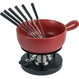 Kuhn Rikon Käsefondue Set Classic rot Ø 23 cm,