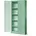 Aktenschrank C001H Büroschrank Metallschrank Aufbewahrungsschrank 4 verstellbare Fachböden Pulverbeschichtet Abschließbar 195 cm x 90 cm x 40 cm Pastellgrün