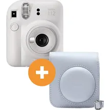 Fujifilm Instax Mini 12 Travel Set clay white