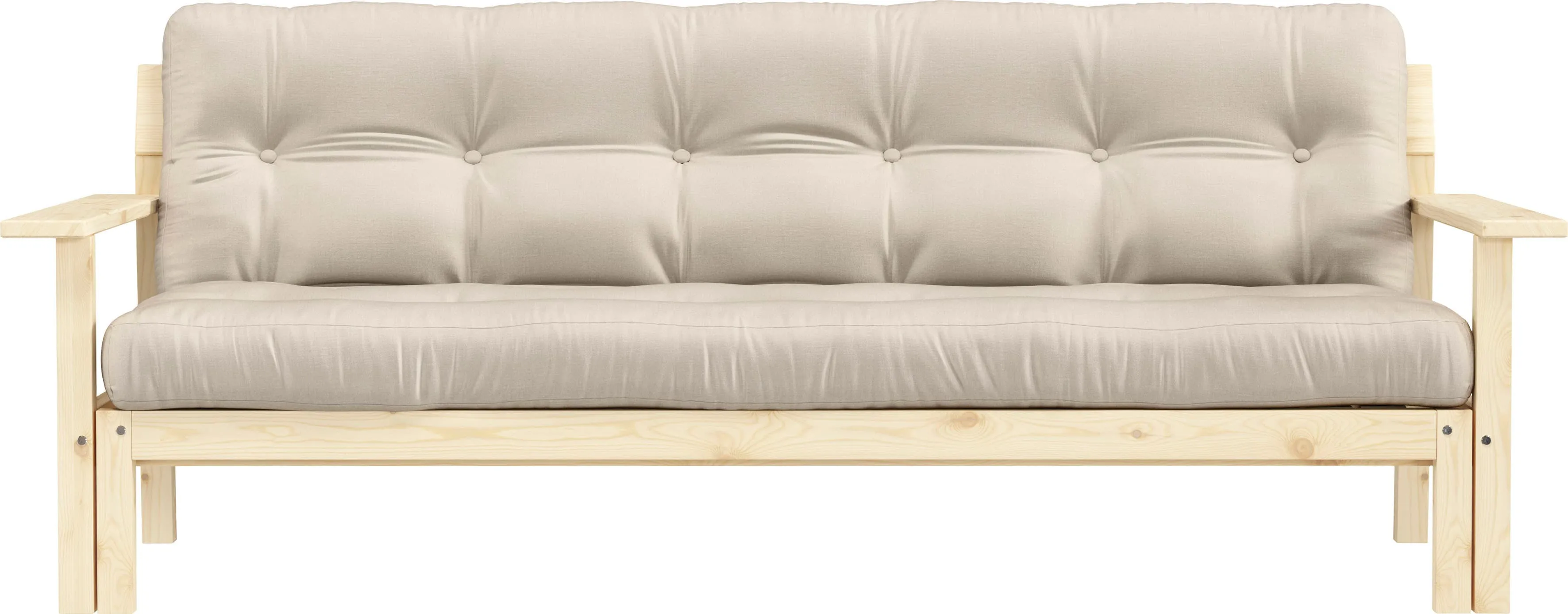 Karup Design Schlafsofa »Unwind«, Mit Holzstruktur, inkl. Futonmatratze, Liegefläche 130x190 cm Karup Design Beige