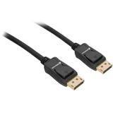 Sharkoon Kabel Displayport 1.4 1 m Schwarz