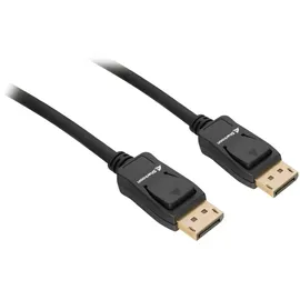 Sharkoon Kabel Displayport 1.4 1 m Schwarz