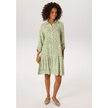 Aniston CASUAL Blusenkleid Midi Geblümt Grün 42