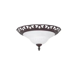 Klassische 2-flg Deckenleuchte Schlafzimmer Rostfarbig Licht TRIO 6102021-24