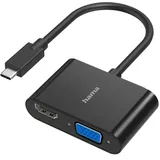 Hama Video-Adapter 2in1 USB-C-Stecker - VGA / HDMI-Buchse] Ultra-HD 4K
