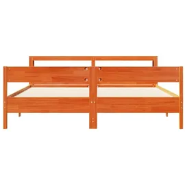 vidaXL Massivholzbett 180 x 200 cm Braun