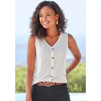 LASCANA Shirttop Damen creme, schwarz Gr.32/34