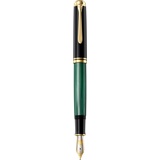 Pelikan Souverän M1000 Kolbenfüller schwarz/grün/gold M (mittel),