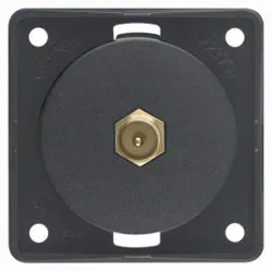 Integrow FLOW Antennen-Verbinderdose TV Anschluss in F-Technik (anthrazit, matt)