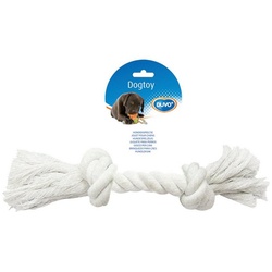 DUVO+ Spielknochen Hundespielzeug Knot Baumwolle weiß, Maße: 37 cm