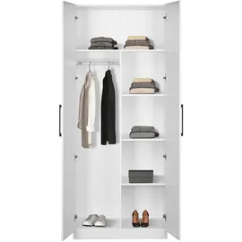 OTTO home Drehtürenschrank Sylt 80 x 200 x 52 cm Weiß