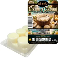 WonderWax Duftwachs Wax Melts für Duftlampe, 6 Kreise Duftmelt Wachsmelt Sojawachs Duftwachs Würfel für Raumdüfte, Wachs Duftöl Winter Indoor Schmelzen für Aromalampe Cream of Coconut