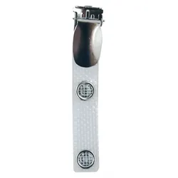 Ausweisclip Befestigungsclip, passend für Ausweishalter Kartenhalter mit Langloch, textilverstärkte Lasche, Druckknopf und Clip aus Metall - 100 Stück